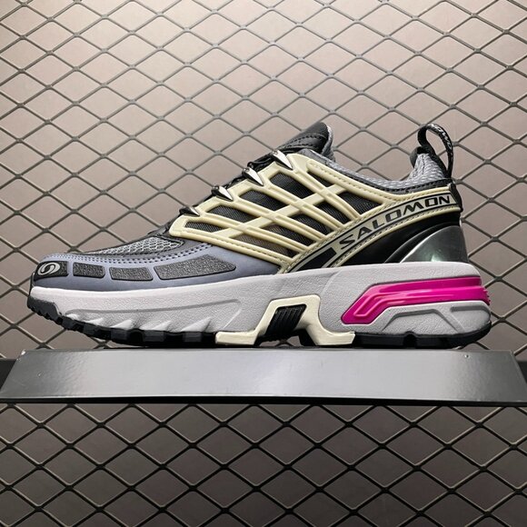 Salomon ACS Pro Advanced Sneakers in Black Alloy Feather Grey Purple